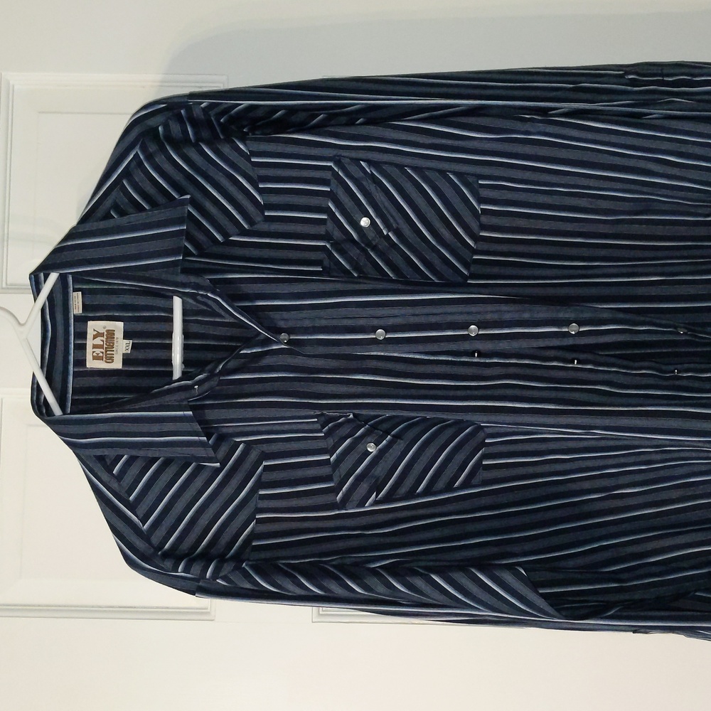 Ely cattleman pearl snap long sleeve